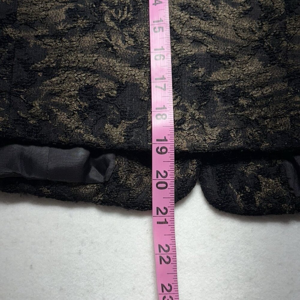 BARCELINO Women Blazer Size M Black Brocade Lined‎ Business Career 31-7 - Picture 12 of 12
